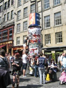 BadRep Edinburgh flyering1 Image of flyering on the Royal Mile in Edinburgh