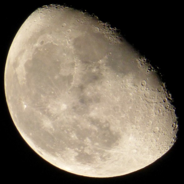 Waning gibbous moon. My own photo.